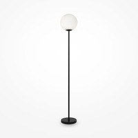 Stojací lampy - M MOD013FL-01B Stojací lampa Ring 60W bílá sklo/kov moderní - MAYTONI