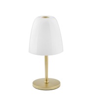 Stolní lampy dekorační - FAN I-ARES-L1-BCO Stolní lampa Lumetto Ares, bílé, 1 x E14, 18 x 36 cm - FANEUROPE