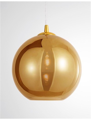 Koule - NV 9080252 Závěsné svítidlo NAZIO zlaté sklo s přechodem chromovaný hliník E27 1x12W 230V IP20 bez žárovky - NOVA LUCE - foto 1