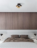 Dekorativní - NV 9555810 Stropní svítidlo GEETI matná černá a zlatý kov E14 3x5W 230V IP20 bez žárovky - NOVA LUCE