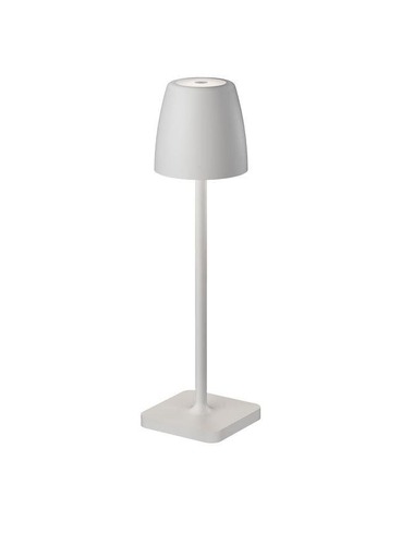 Na baterie - NV 9223415 Venkovní stolní lampa COLT bílý litý hliník a akryl LED 2W 3000K IP54 62st. 5V DC vypínač na těle USB kabel stmívatelné - NOVA LUCE - foto 1