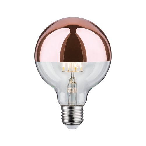 E27 - P 28674 LED Globe 6,5 W E27 zrcadlový svrchlík měď teplá bílá - PAULMANN - foto 1