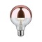 E27 - P 28674 LED Globe 6,5 W E27 zrcadlový svrchlík měď teplá bílá - PAULMANN