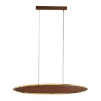 Podélná - PN 2481-48 NEVIS LED závěsné svítidlo, imitace plátkového zlata a rzi, designové svítidlo SimplyDim 3000K - PAUL NEUHAUS