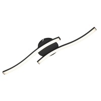 Dekorativní - BRILO 3449-015 LED nástěnné a stropní svítidlo, 55,5 cm, 12 W, černá - BRILO