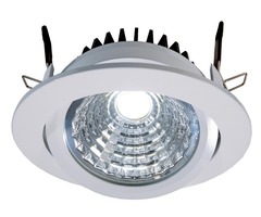 Kruhová - IMPR 565069 Kapego COB Downlight výklopný 12W 6000K bílá 350mA - LIGHT IMPRESSIONS
