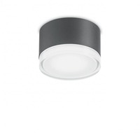 Nástěnná - ILUX 168111 Venkovní stropní a nástěnné svítidlo Ideal Lux Urano PL1 small antracite 168111 antracitové 12cm IP44 - IDEALLUX