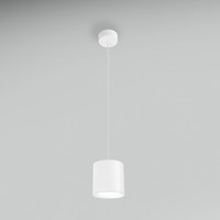 Válec - CEN RNDBIP-1511030 Závěsné LED svítidlo RONDO bílé pr.110x123mm 15W 230V 3000K 45d IP20 závěs 150cm - CENTURY