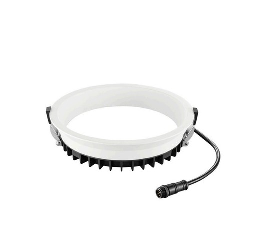 Kruhová - FAN INC-XANTO-R220-24V Zápustné svítidlo XANTO, 24W, RGBW, 24V DC, bílá, 22 × 5.5 cm - FANEUROPE - foto 1