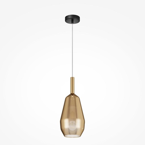Kónická - M MOD271PL-01B7 Závěsné svítidlo Duality E27 60W kouřové sklo černý kov - MAYTONI - foto 1