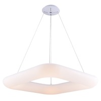 LED přívěšek - LED Závěsné světlo Bílý čtverec