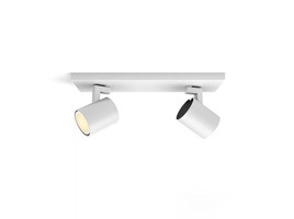 Bodová - PH 8720169320475 Hue WA Runner bodové LED svítidlo GU10 2x4,2W 400lm 2200-6500K IP20 bílá +ovladač - PHILIPS