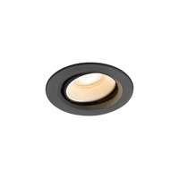 Kruhová - LA 1009332 NUMINOS® MOVE XS Stropní vestavné svítidlo, 2700 K, 55°, IP20, kulaté, černé / bílé - BIG WHITE (SLV)