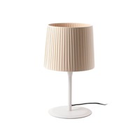 Stolní lampy dekorační - FARO 64310-38 SAMBA bílá/skládaná béžová stolní lampa - FARO