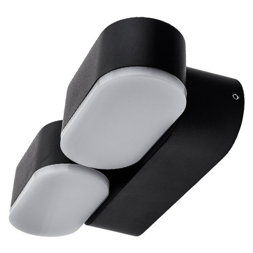 LED nástěnná svítidla Optonica - LED nástěnné svítidlo Epistar 2x6W černé tělo otočné - foto 1