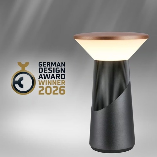 Na stůl - BRI 7675015 PILIA LED stolní lampa dobíjecí antracit / bronz 2,6W 200lm 2700K stmívatelná IP44 - BRILONER - foto 1