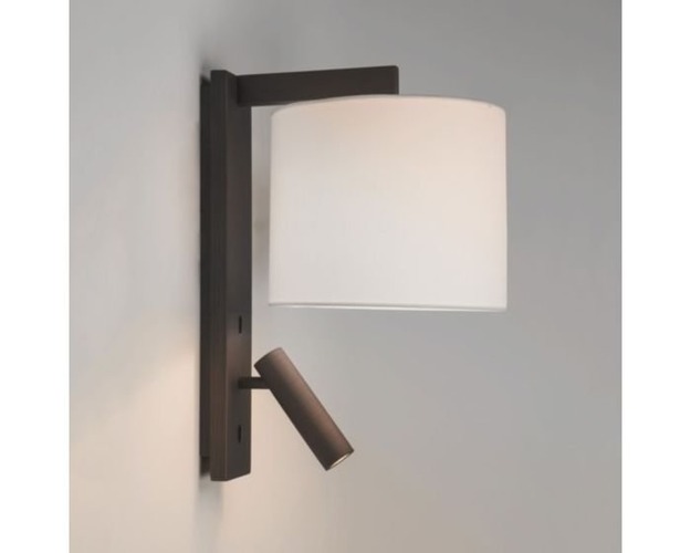 Dekorativní - AST 1222020 Nástěnná základna Ravello bronz 1x40W E27 a 1x2W LED (STARÝ KÓD: AST 7459 ) - ASTRO Lighting - foto 1