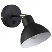 Bodová - RED R12986 BAROQUE nástěnná černá chrom 230V E27 28W - RED - DESIGN RENDL