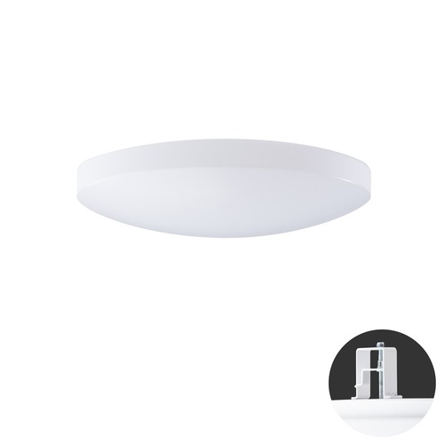 Koupelnová - OS SAG68175 SAGITA V1 stropní/nástěnné plastové polovestavné svítidlo bílá IP44 3000 K 13W LED - OSMONT - foto 1