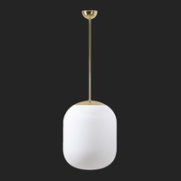 Nouzové osvětlení - OS TAN66481 TANIA P2 závěsné skleněné svítidlo mosaz leštěná / bílá IP40 3000 K 41W LED nouzové kombinované 3 h (původní kód OS 66481) - OSMONT