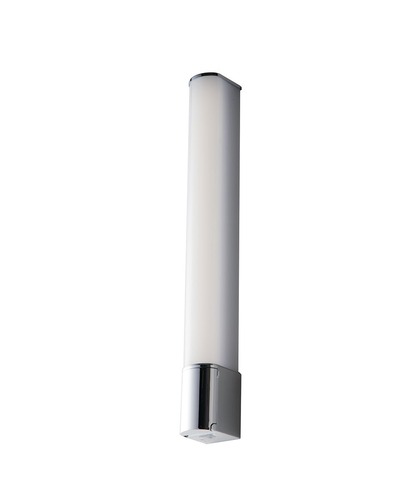 Nad obrazy/zrcadla - FAN LED-BLASTER-PLUG Koupelnové nástěnné LED svítidlo BLASTER, bílá/chrom, hliník/polykarbonát, 8 W, 1000 lm, 4000 K, IP44, se zásuvkou SCHUKO, 5,9 x - FANEUROPE - foto 1