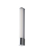 Nad obrazy/zrcadla - FAN LED-BLASTER-PLUG Koupelnové nástěnné LED svítidlo BLASTER, bílá/chrom, hliník/polykarbonát, 8 W, 1000 lm, 4000 K, IP44, se zásuvkou SCHUKO, 5,9 x - FANEUROPE