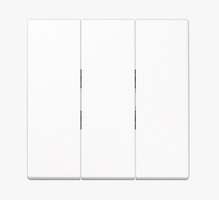 Vypínače a zásuvky - JU LS993BFWW Hmatník trojvypínače LS993BFWW bílý - JUNG