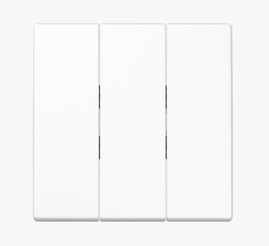 Vypínače a zásuvky - JU LS993BFWW Hmatník trojvypínače LS993BFWW bílý - JUNG - foto 1