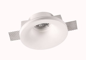 Svítidla pro reflektory (gu10) - Stropní armatura bezešvé zapuštěné bílé