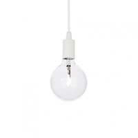 Subtilní - ILUX 113302 Závěsné svítidlo Ideal Lux Edison SP1 bianco 113302 bílé - IDEALLUX