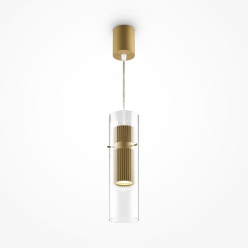 Válec - M MOD326PL-01MG Závěsné svítidlo Dynamics GU10 50W zlatá hliník sklo  - MAYTONI - foto 1