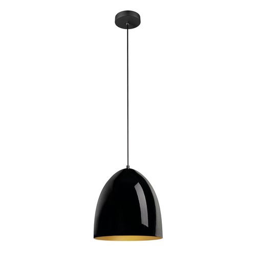 Kónická - LA 1008131 PRO CONE 30 závěsné svítidlo, délka závěsu 250cm, E27, 1x max. 60W, černá / zlatá - BIG WHITE (SLV) - foto 1