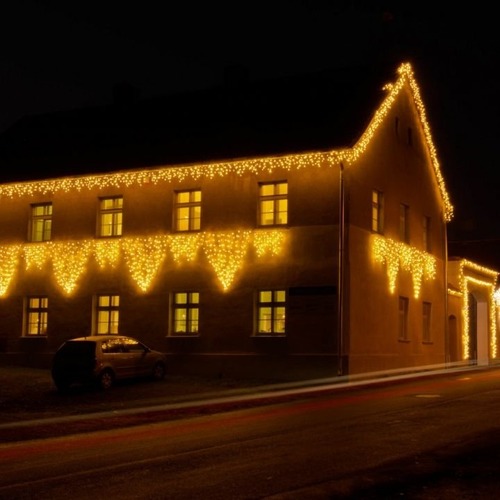 Venkovní krápníky - DLED ILNX0309W LED světelné krápníky - 3 x 0,9 m, teple bílá, 174 diod - foto 1