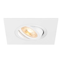 Hranatá - LA 1007627 NEW TRIA® 75 XL stropní vestavné svítidlo, čtvercové, max. 10W, GU10, bílá - BIG WHITE (SLV)