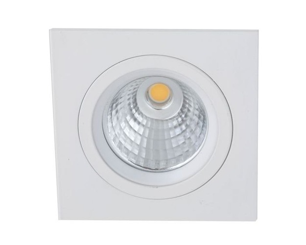 Hranatá - KHL K53271.01.RF.WH-WH.20.ST.9.40 532711RWW24   Zápustné svítidlo REBECCA hranaté bílé LED 10W 4000K 93x93mm hranaté - KOHL-Lighting (starý kód: KHL K53271.W.D40.4K) - foto 1