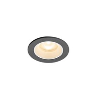 Kruhová - LA 1009278 NUMINOS® XS Stropní vestavné svítidlo, 2700 K, 55°, IP20, kulaté, černé / bílé - BIG WHITE (SLV)