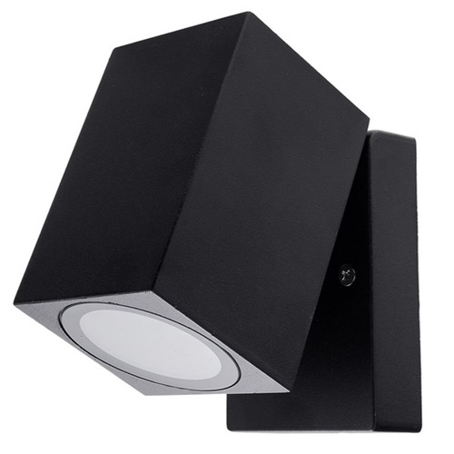 LED nástěnné svítidla - Nástěnná lampa Černé tělo GU10 Zásuvka Hliník - foto 1