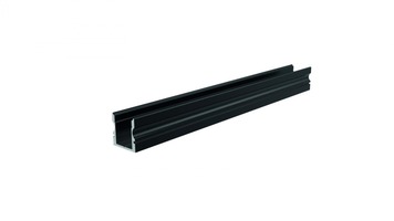 Al profily k přisazení - IMPR 970123 AU-02-10 vysoký U-profil pro 10 - 11,3 mm LED pásek matná černá - LIGHT IMPRESSIONS