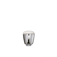 Stolní lampy dekorační - FAN I-SMOKE-L20 Stolní lampa LUME SMOKE chrom, 1xE27, 19,7 x 25 cm - FANEUROPE
