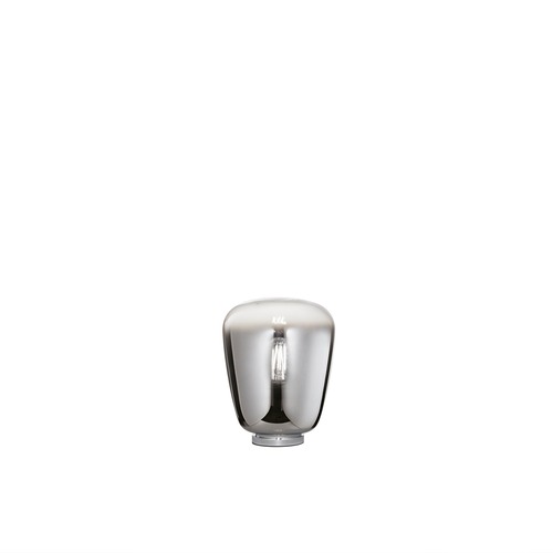 Stolní lampy dekorační - FAN I-SMOKE-L20 Stolní lampa LUME SMOKE chrom, 1xE27, 19,7 x 25 cm - FANEUROPE - foto 1