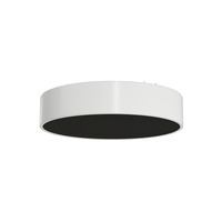 Kruhová - OS KRU60076 KRUGER 2 FC stropní/nástěnné plastové svítidlo bílá / černá IP40 3000 K 34W LED - OSMONT