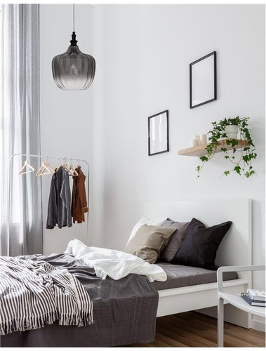 Koule - NV 9191242 Závěsné svítidlo LONI matný černý kov kouřové šedé sklo E27 1x12W 230V IP20 bez žárovky - NOVA LUCE - foto 1