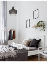 Koule - NV 9191242 Závěsné svítidlo LONI matný černý kov kouřové šedé sklo E27 1x12W 230V IP20 bez žárovky - NOVA LUCE