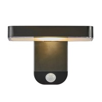 Solární - NOR 2118161003 Rica Square venkovní nástěnné solární svítidlo černá - NORDLUX