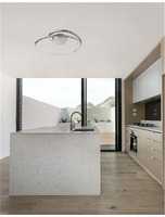 Kruhová - NV 81007201 Stropní svítidlo PLASENCIA chromovaný hliník a akryl LED 27W 230V 3000K IP20 - NOVA LUCE