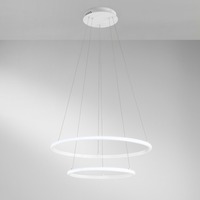 Dekorativní - FAN LED-AXIS-S8060 Závěsné LED svítidlo AXIS, bílá, 70 W, 8250 lm, CCT, 80/60 x 150 cm - FANEUROPE