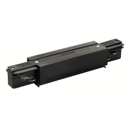 Lišty a příslušenství EUTRAC - LA 145660 EUTRAC podélný spoj s možností napájení černá - BIG WHITE (SLV) - foto 1