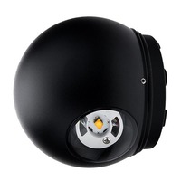 LED nástěnné svítidla - LED nástěnné svítidlo Round Black Body