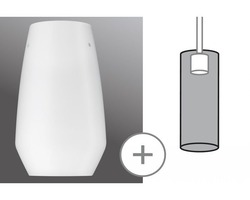 Svítidla - P 95354 URail 2Easy stínidlo Vento opál sklo max. 50W - PAULMANN