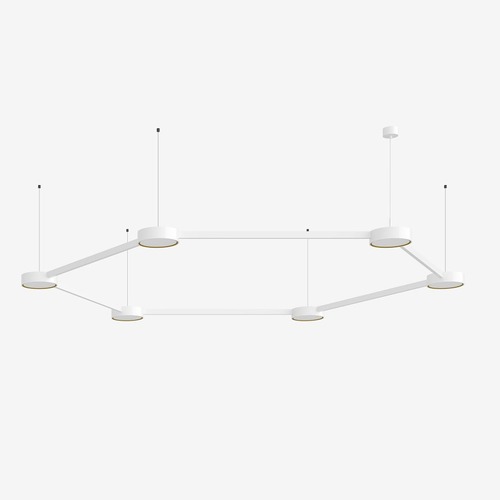 Dekorativní - LU 26.K1.60M DALI2 Závěsné svítidlo INFINITY II 92,9W LED 3000K akrylátové sklo bílá DALI 26.K1.60L - LUCIS - foto 1